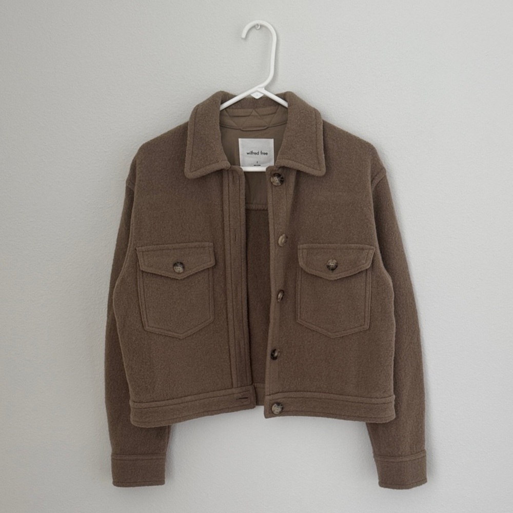 Wilfred Free Tan Wool Jacket